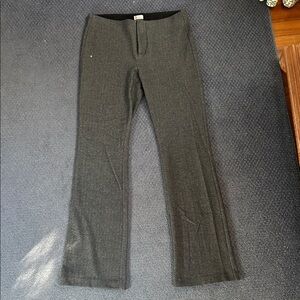 Ecru Black and Gray Herringbone Pants